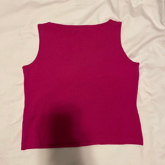 St John Knit Sleeveless Sweater Shell - Picture 4 of 4